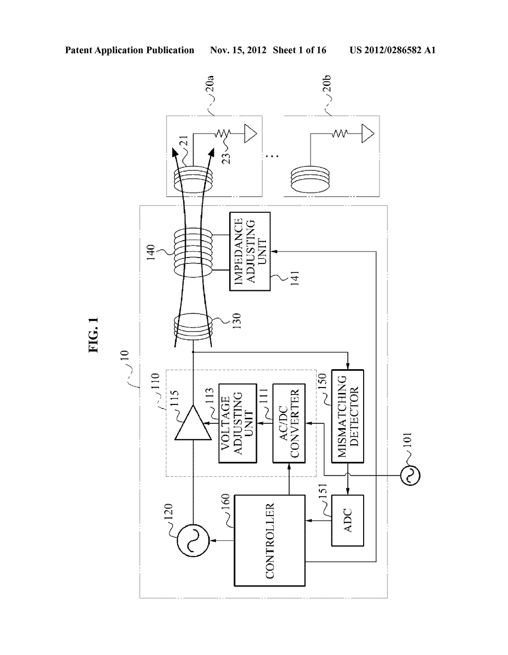 WIRELESS POWER TRANSMISSION SYSTEM, AND METHOD OF CONTROLLING RESONANCE     IMPEDANCE AND RESONANCE FREQUENCY OF WIRELESS POWER TRANSMISSION SYSTEM - diagram, schematic, and image 02