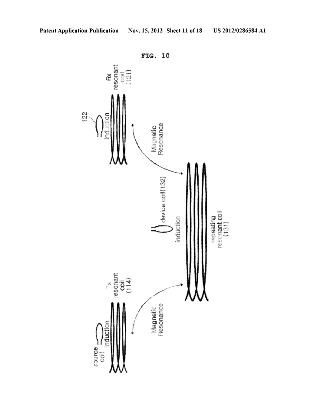 SPACE-ADAPTIVE WIRELESS POWER TRANSFER SYSTEM AND METHOD USING EVANESCENT     FIELD RESONANCE - diagram, schematic, and image 12