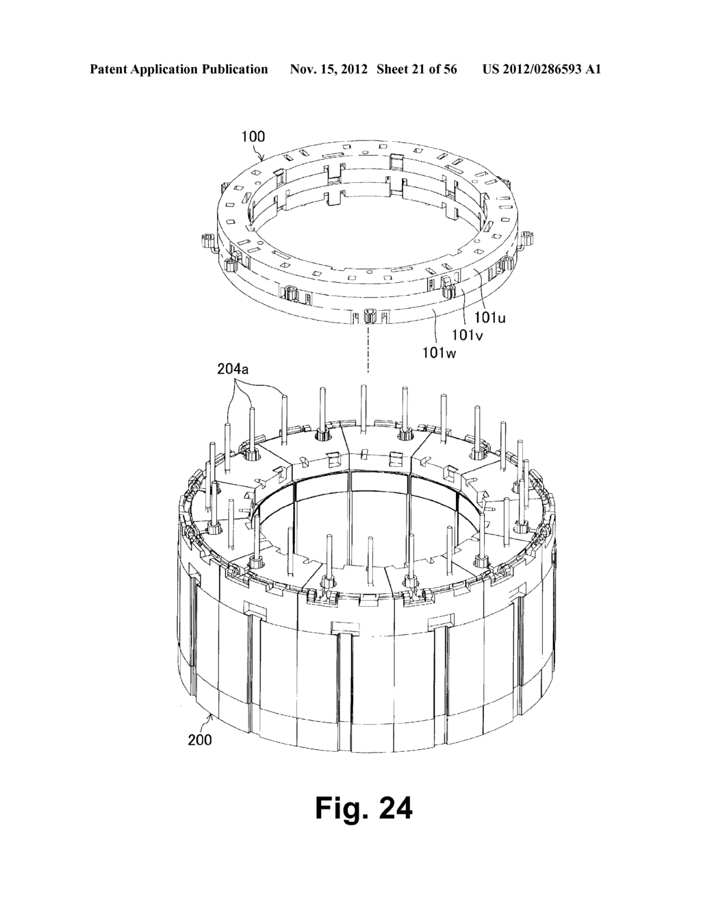 STATOR AND MOTOR - diagram, schematic, and image 22