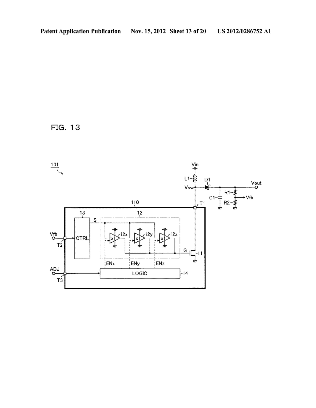 SWITCHING REGULATOR CONTROL CIRCUIT, SWITCHING REGULATOR, ELECTRONIC     APPLIANCE, SWITCHING POWER SUPPLY DEVICE, AND TELEVISION RECEIVER - diagram, schematic, and image 14