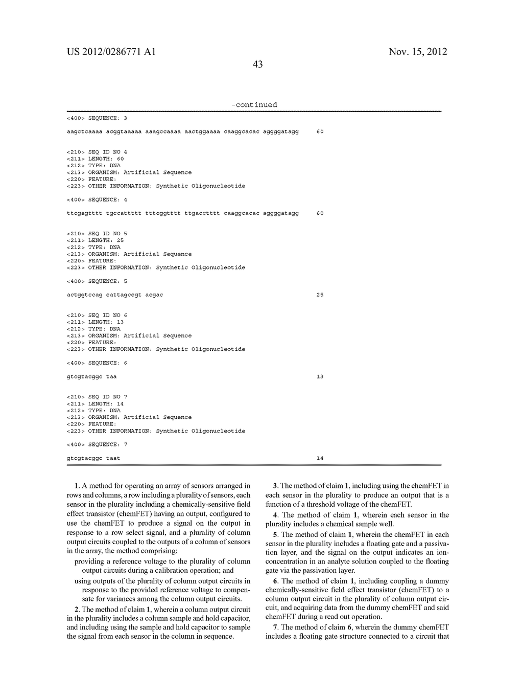 METHODS FOR CALIBRATING AN ARRAY OF CHEMICALLY-SENSITIVE SENSORS - diagram, schematic, and image 119