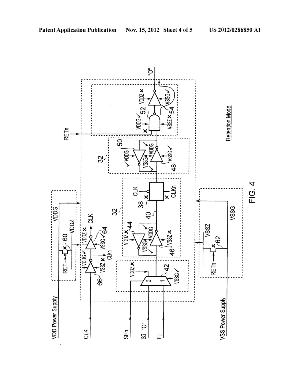 Apparatus for storing a data value in a retention mode - diagram, schematic, and image 05