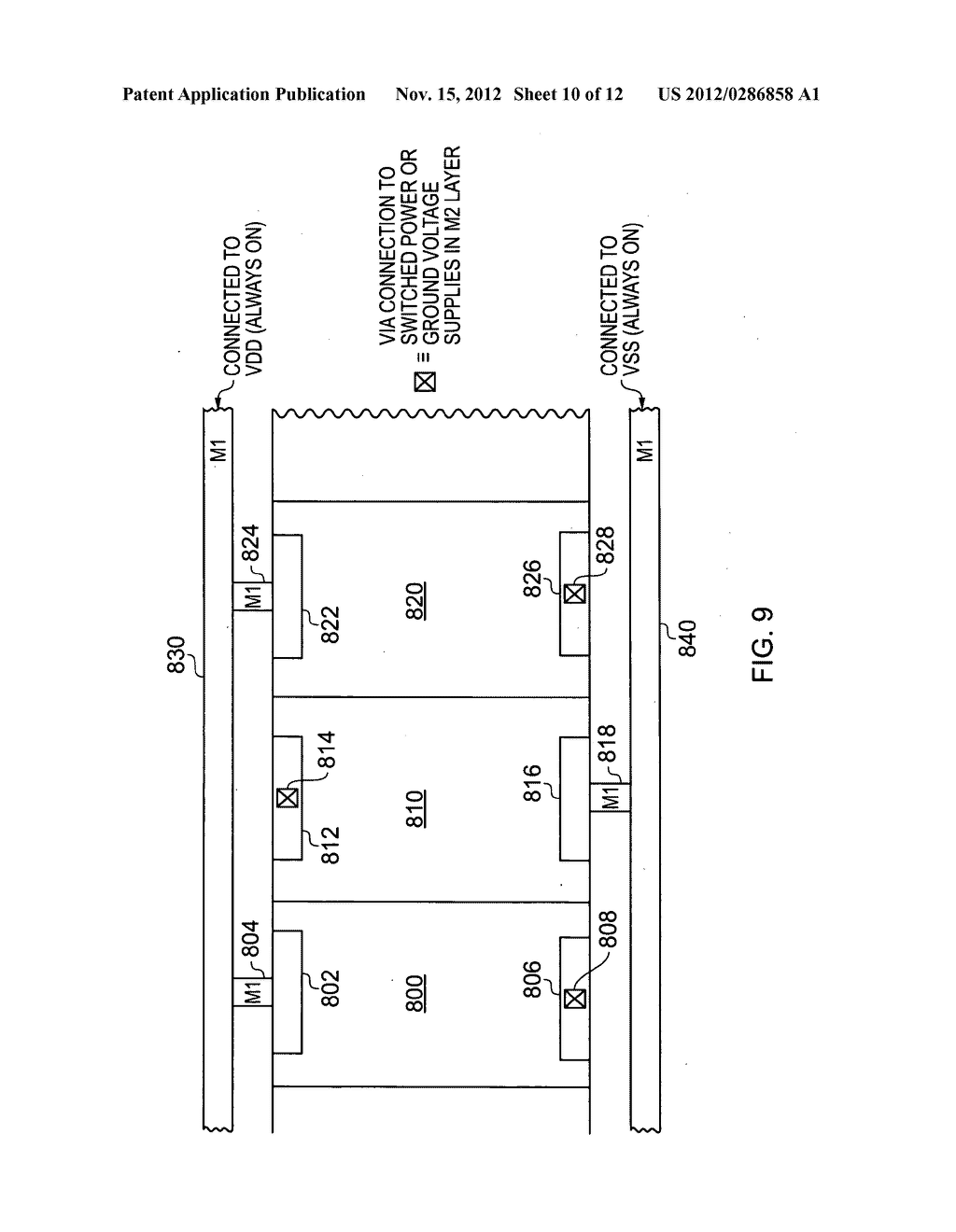 Integrated circuit, method of generating a layout of an integrated circuit     using standard cells, and a standard cell library providing such standard     cells - diagram, schematic, and image 11