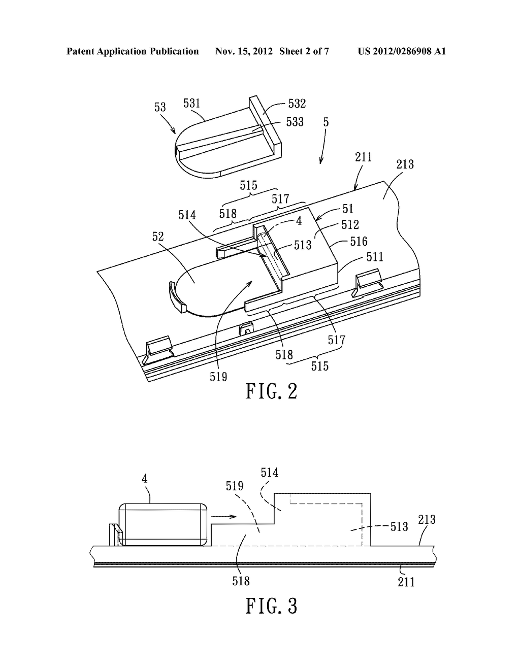 ELECTRONIC DEVICE AND RETAINING MECHANISM FOR RETAINING A MAGNETIC ELEMENT     OF THE ELECTRONIC DEVICE - diagram, schematic, and image 03