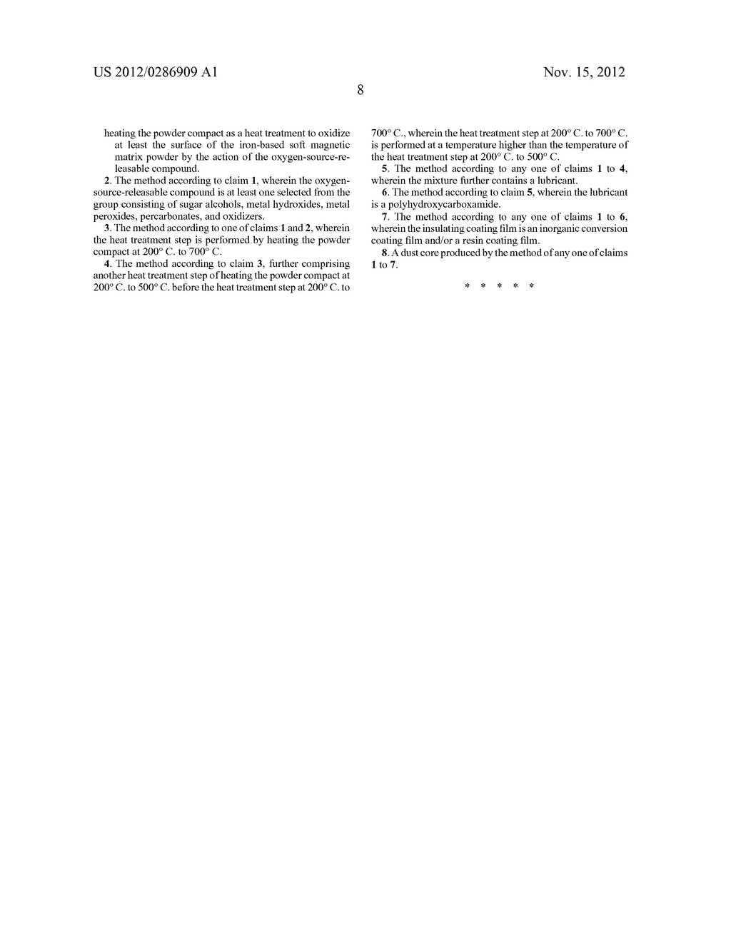 METHOD FOR PRODUCING DUST CORE, AND DUST CORE PRODUCED BY THE METHOD - diagram, schematic, and image 12