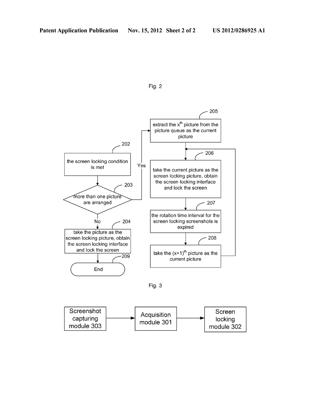 Method and device for implementing screen locking - diagram, schematic, and image 03