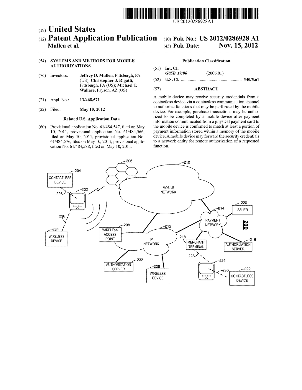 SYSTEMS AND METHODS FOR MOBILE AUTHORIZATIONS - diagram, schematic, and image 01