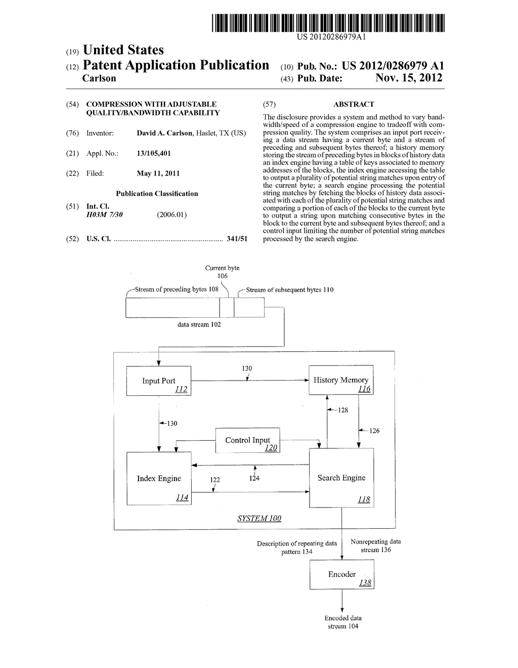 Compression With Adjustable Quality/Bandwidth Capability - diagram, schematic, and image 01