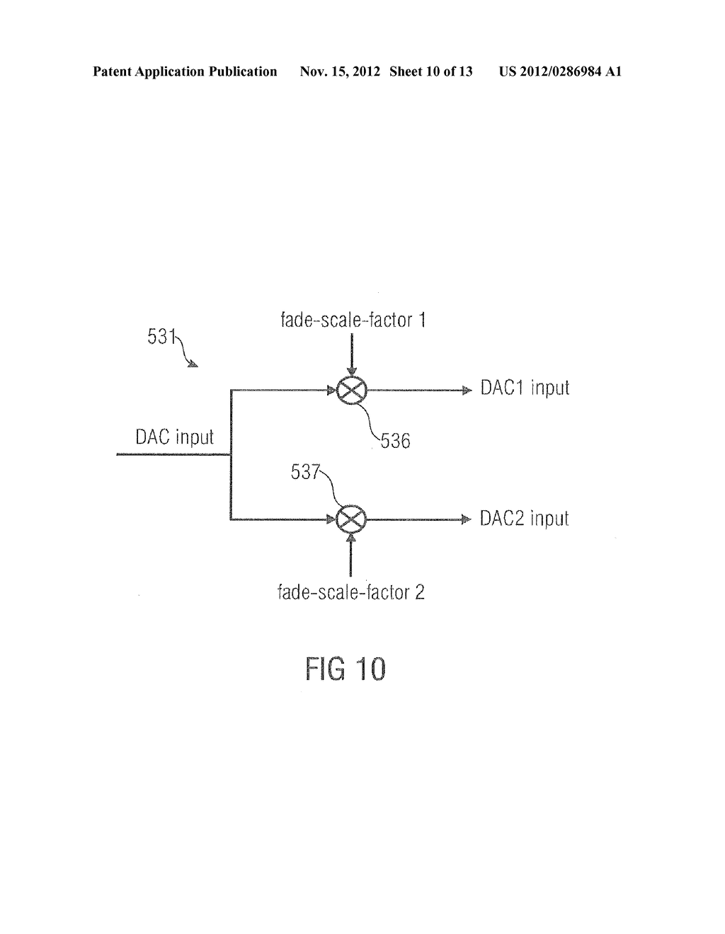 Digital-to-Analog Conversion Arrangement with Power Range Dependent D/A     Converter Selection - diagram, schematic, and image 11