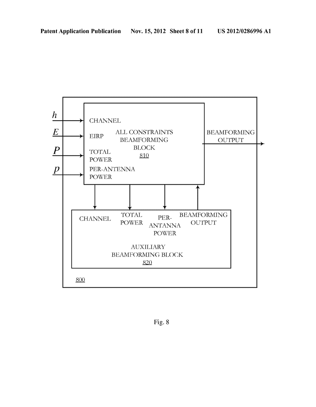 METHOD FOR SINGLE STREAM BEAMFORMING WITH MIXED POWER CONSTRAINTS - diagram, schematic, and image 09