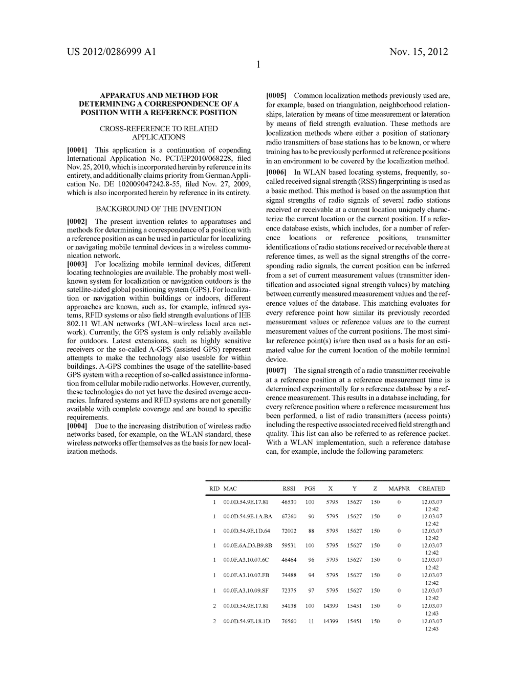 APPARATUS AND METHOD FOR DETERMINING A CORRESPONDENCE OF A POSITION WITH A     REFERENCE POSITION - diagram, schematic, and image 11