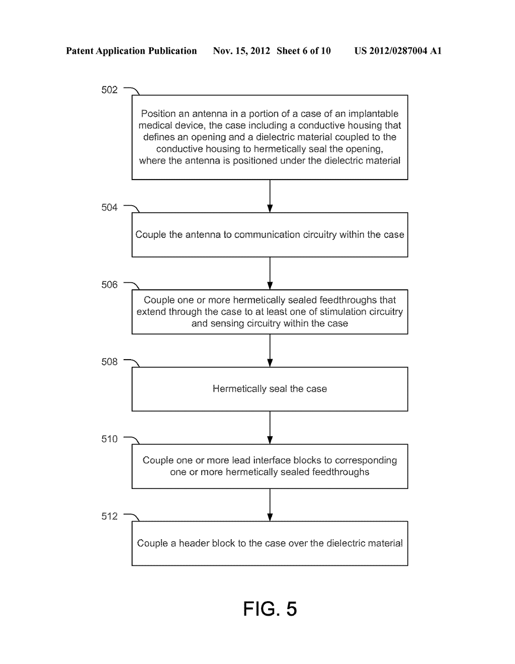 IMPLANTABLE MEDICAL DEVICE WITHOUT ANTENNA FEEDTHROUGH - diagram, schematic, and image 07