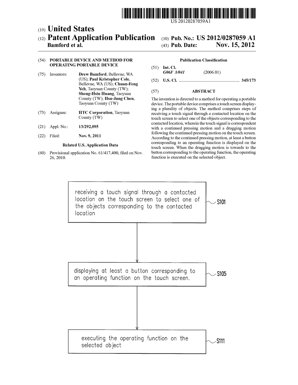 PORTABLE DEVICE AND METHOD FOR OPERATING PORTABLE DEVICE - diagram, schematic, and image 01