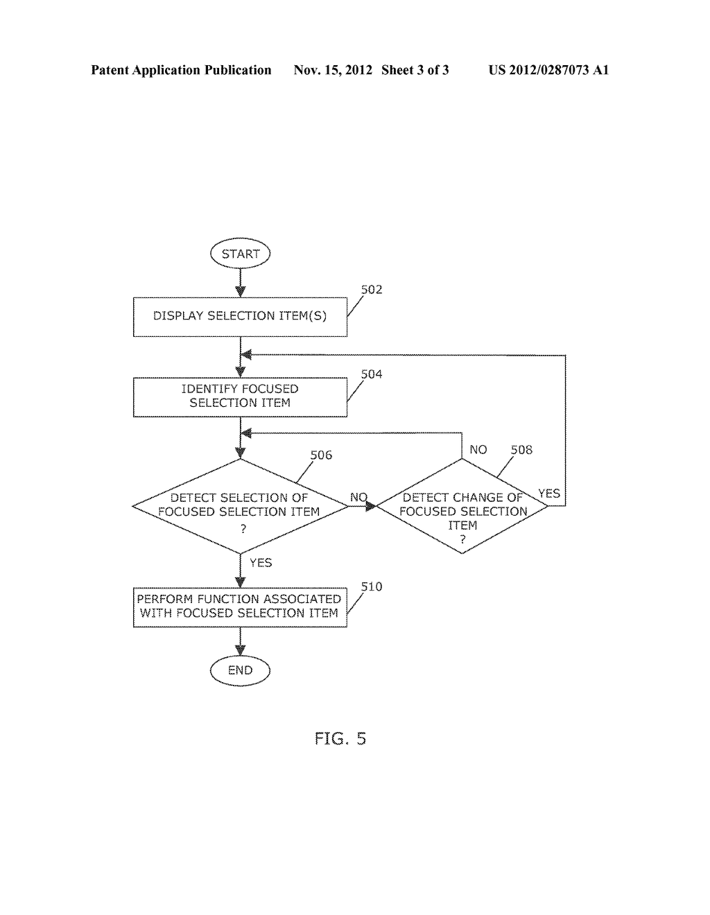 SELECTION OF A SELECTION ITEM ON A TOUCH-SENSITIVE DISPLAY - diagram, schematic, and image 04