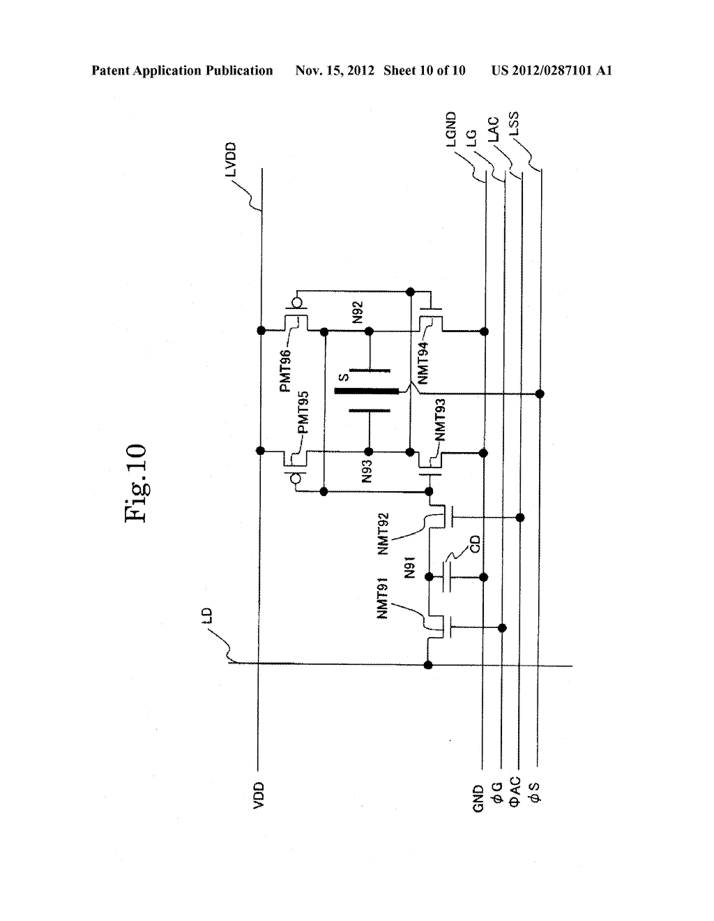 LATCH CIRCUIT AND DISPLAY DEVICE USING THE LATCH CIRCUIT - diagram, schematic, and image 11