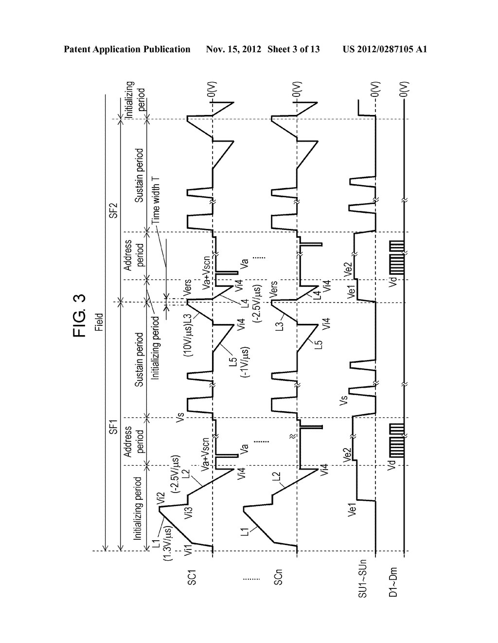 METHOD FOR DRIVING PLASMA DISPLAY PANEL AND PLASMA DISPLAY DEVICE - diagram, schematic, and image 04