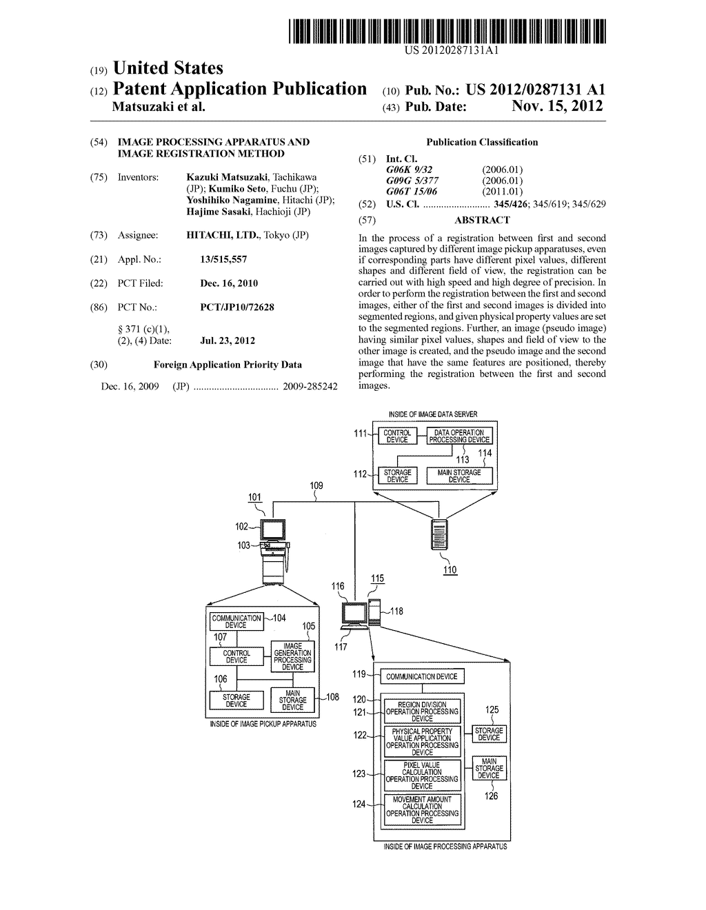 IMAGE PROCESSING APPARATUS AND IMAGE REGISTRATION METHOD - diagram, schematic, and image 01