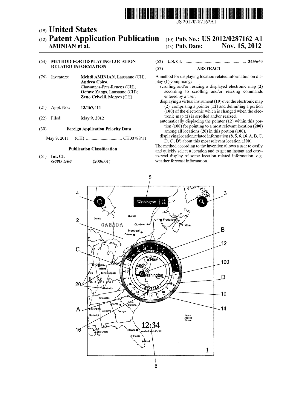 METHOD FOR DISPLAYING LOCATION RELATED INFORMATION - diagram, schematic, and image 01