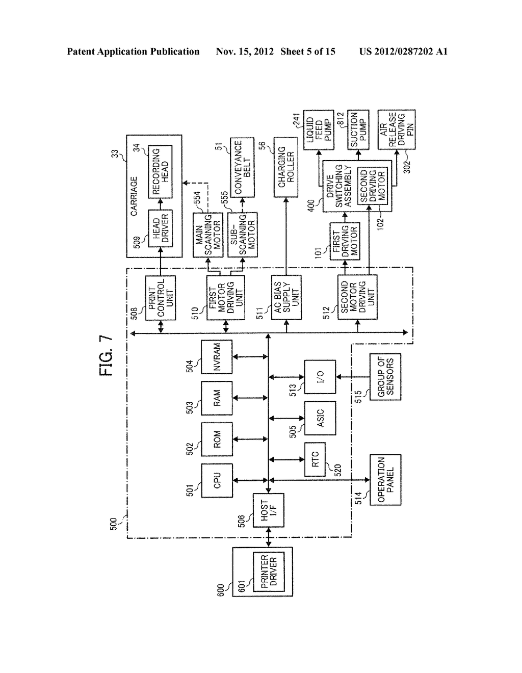 IMAGE FORMING APPARATUS INCLUDING RECORDING HEAD FOR EJECTING LIQUID     DROPLETS - diagram, schematic, and image 06