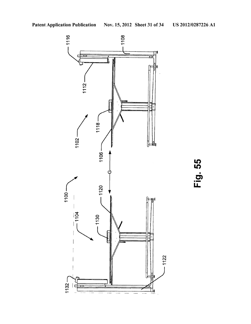 Multi-Use Conferencing Space, Table Arrangement and Display Configuration - diagram, schematic, and image 32