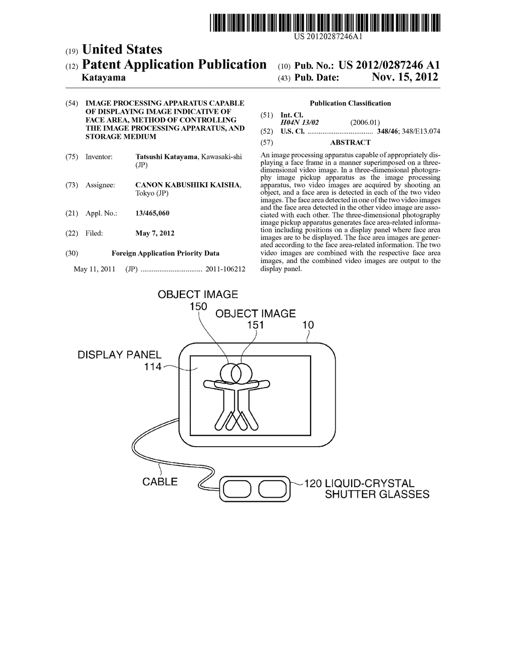 IMAGE PROCESSING APPARATUS CAPABLE OF DISPLAYING IMAGE INDICATIVE OF FACE     AREA, METHOD OF CONTROLLING THE IMAGE PROCESSING APPARATUS, AND STORAGE     MEDIUM - diagram, schematic, and image 01