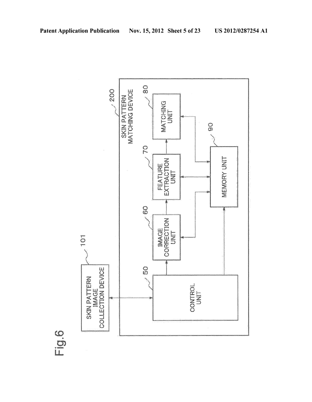 SKIN PATTERN IMAGE COLLECTION DEVICE, COLLECTION METHOD AND SKIN PATTERN     MATCHING SYSTEM - diagram, schematic, and image 06