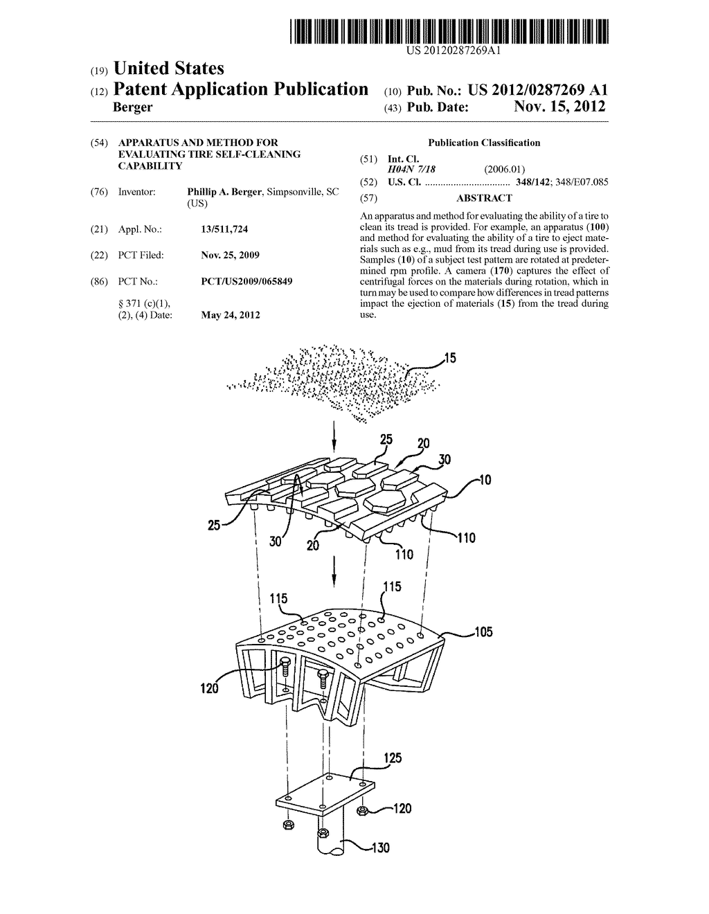 APPARATUS AND METHOD FOR EVALUATING TIRE SELF-CLEANING CAPABILITY - diagram, schematic, and image 01