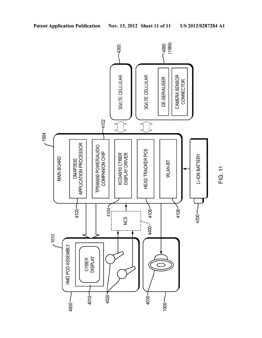 HEADSET COMPUTER THAT USES MOTION AND VOICE COMMANDS TO CONTROL     INFORMATION DISPLAY AND REMOTE DEVICES - diagram, schematic, and image 12