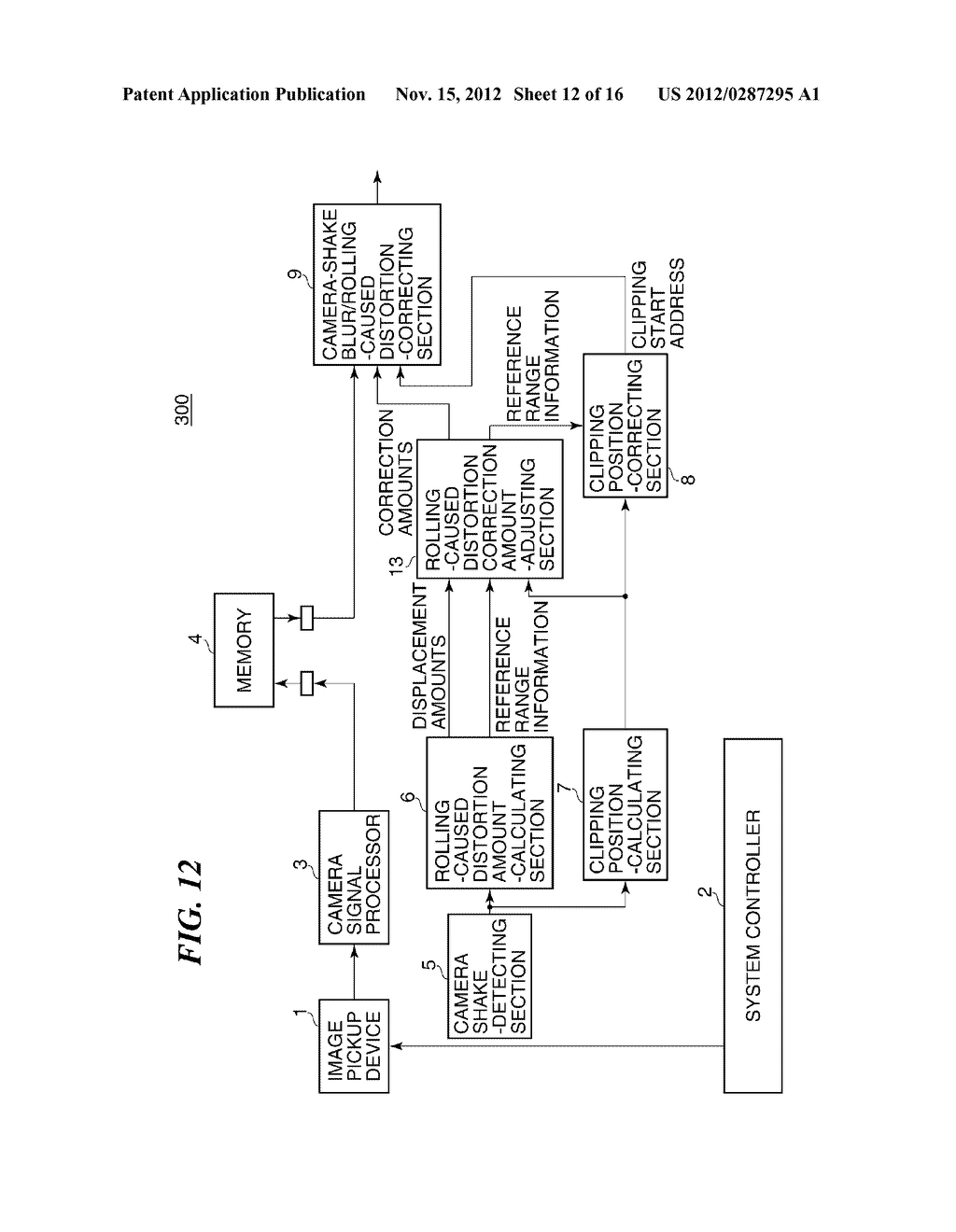 IMAGE PICKUP APPARATUS THAT PERFORMS IMAGE PICKUP USING ROLLING SHUTTER     METHOD, METHOD OF CONTROLLING THE SAME, AND STORAGE MEDIUM - diagram, schematic, and image 13