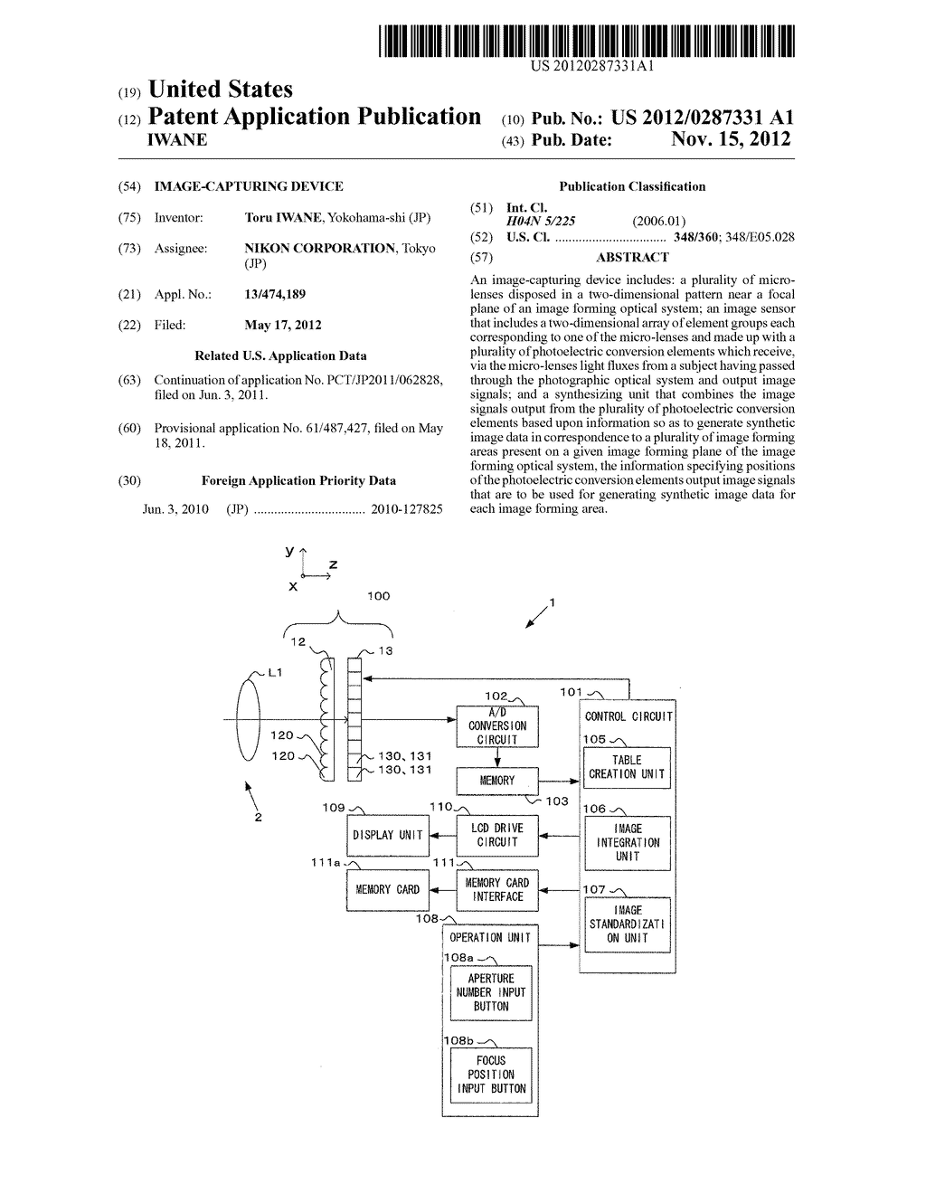 IMAGE-CAPTURING DEVICE - diagram, schematic, and image 01