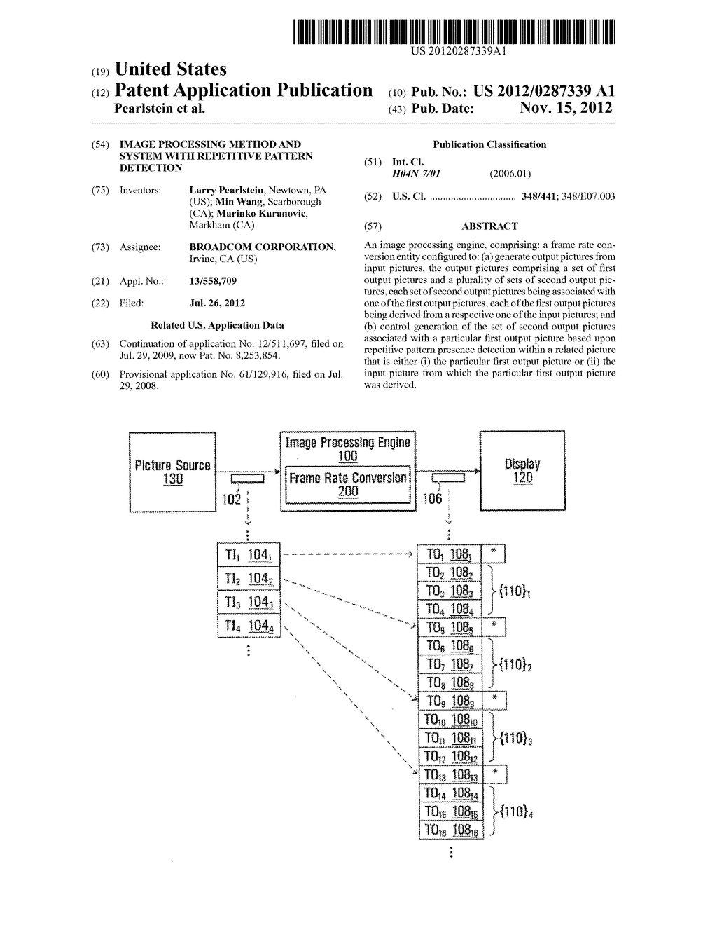 Image Processing Method and System with Repetitive Pattern Detection - diagram, schematic, and image 01