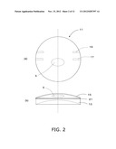 SEMI-FINISHED BLANK FOR VARIFOCAL LENS, VARIFOCAL LENS MADE FROM THIS     BLANK, AND VARIFOCAL EYEGLASSES FEATURING THIS LENS diagram and image