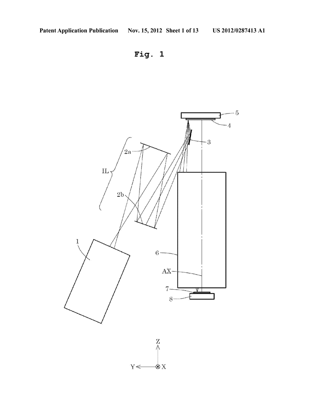 IMAGE-FORMING OPTICAL SYSTEM, EXPOSURE APPARATUS, AND DEVICE PRODUCING     METHOD - diagram, schematic, and image 02