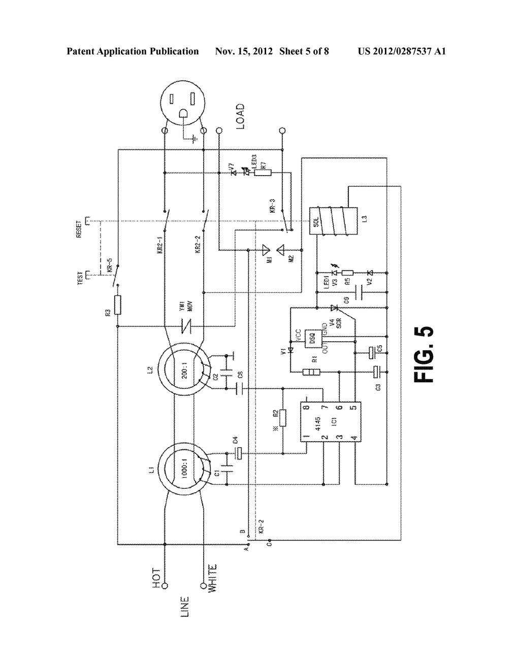 LEAKAGE DETECTION PROTECTION CIRCUIT - diagram, schematic, and image 06