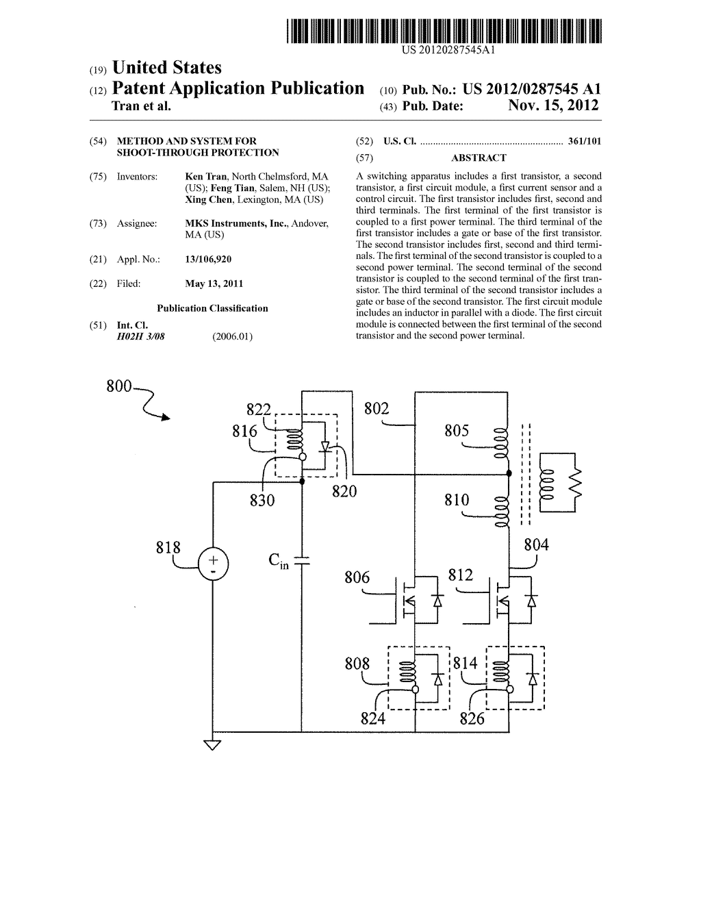 METHOD AND SYSTEM FOR SHOOT-THROUGH PROTECTION - diagram, schematic, and image 01