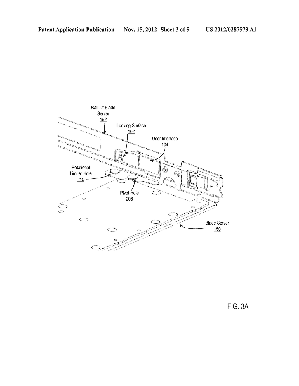 Cover Latch Of A Blade Server - diagram, schematic, and image 04