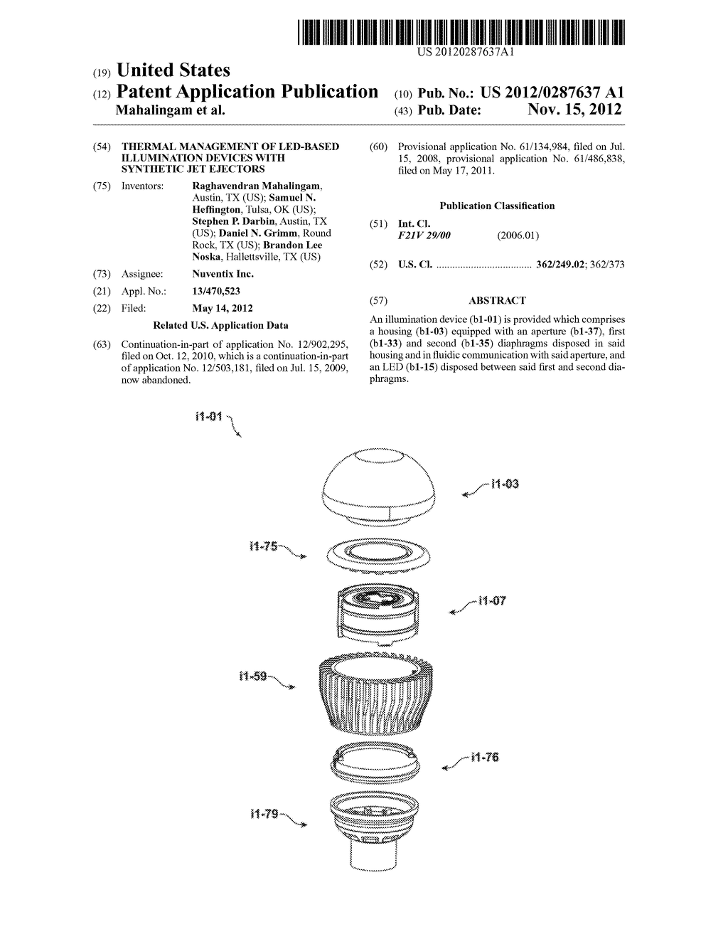 Thermal Management of LED-Based Illumination Devices With Synthetic Jet     Ejectors - diagram, schematic, and image 01