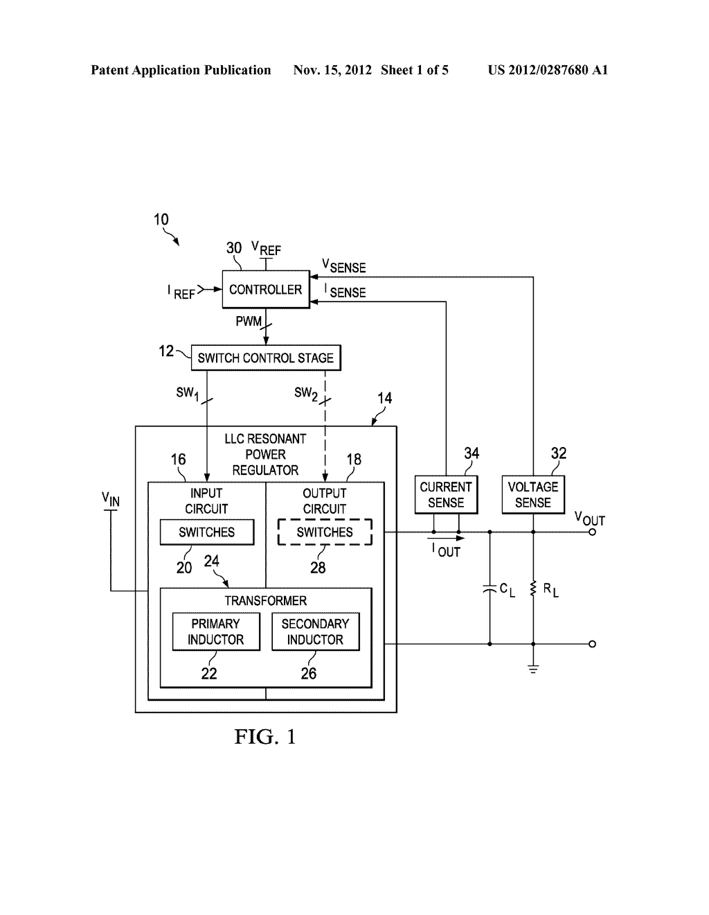 SYSTEMS AND METHODS FOR CONSTANT CURRENT CONTROL IN AN LLC RESONANT POWER     REGULATOR - diagram, schematic, and image 02