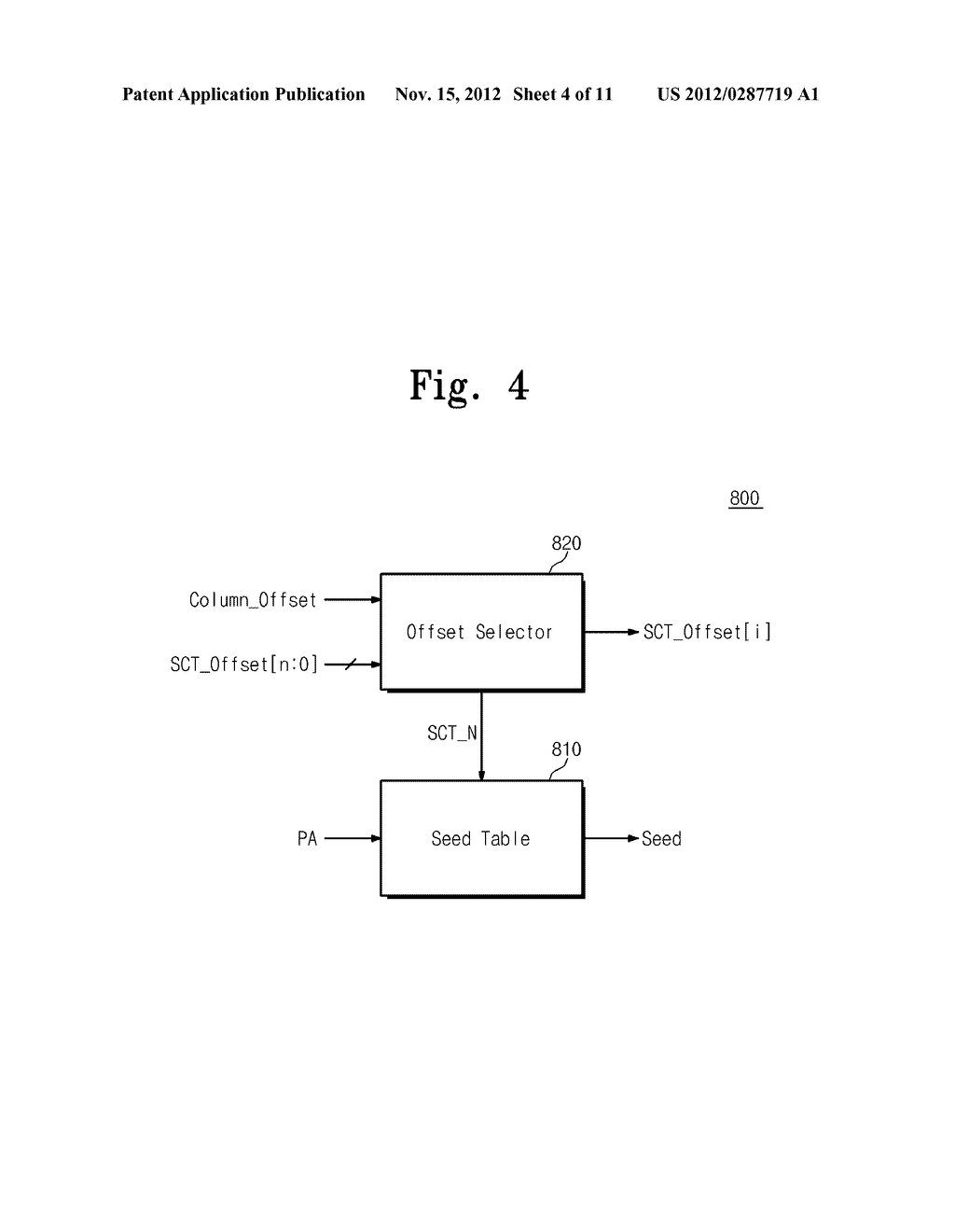 FLASH MEMORY DEVICE HAVING SEED SELECTOR CIRCUIT - diagram, schematic, and image 05