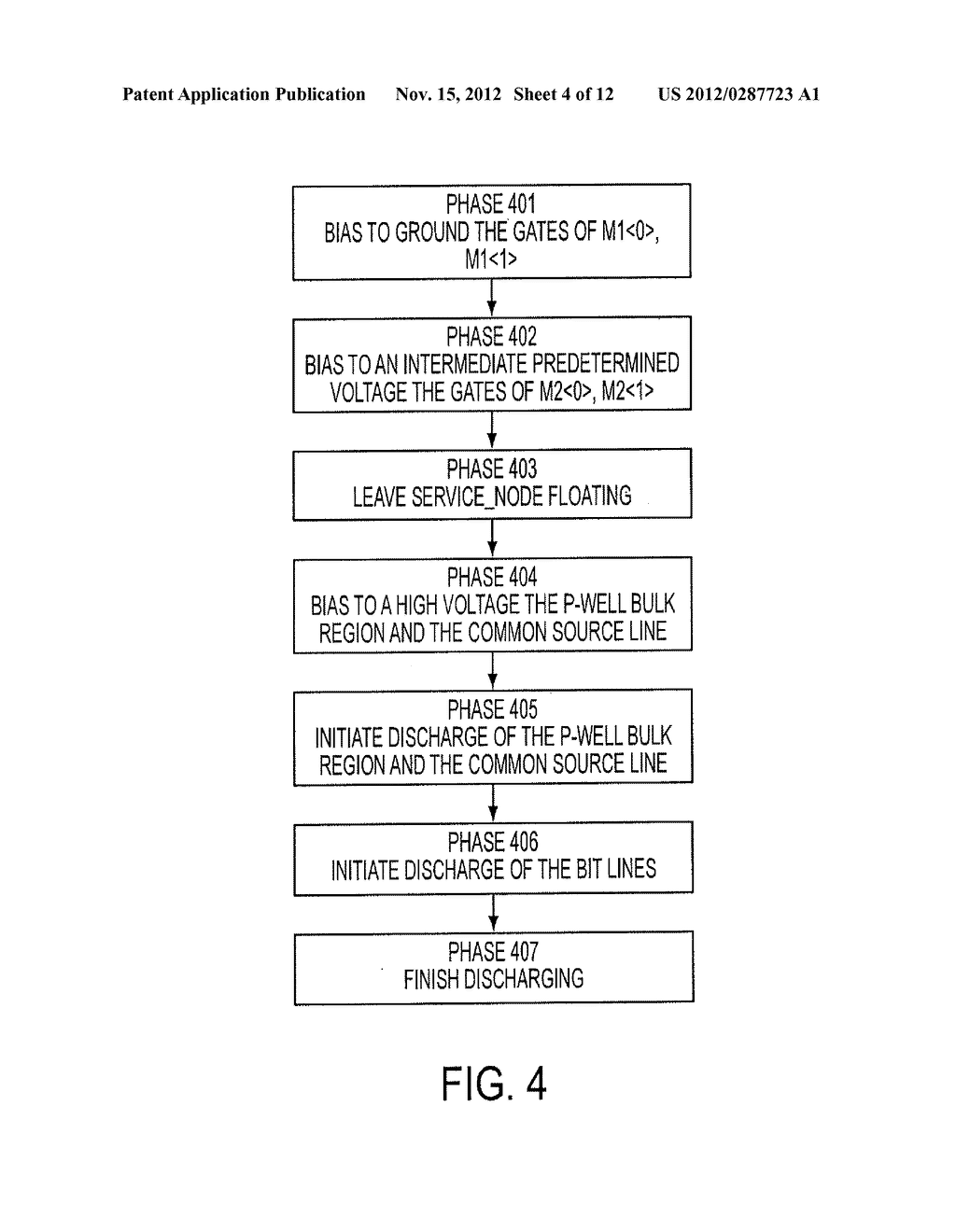 METHOD AND CIRCUIT TO DISCHARGE BIT LINES AFTER AN ERASE PULSE - diagram, schematic, and image 05