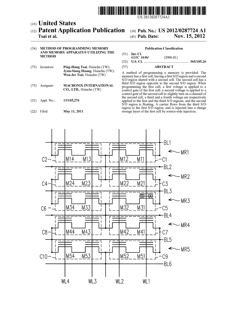 METHOD OF PROGRAMMING MEMORY AND MEMORY APPARATUS UTILIZING THE METHOD - diagram, schematic, and image 01