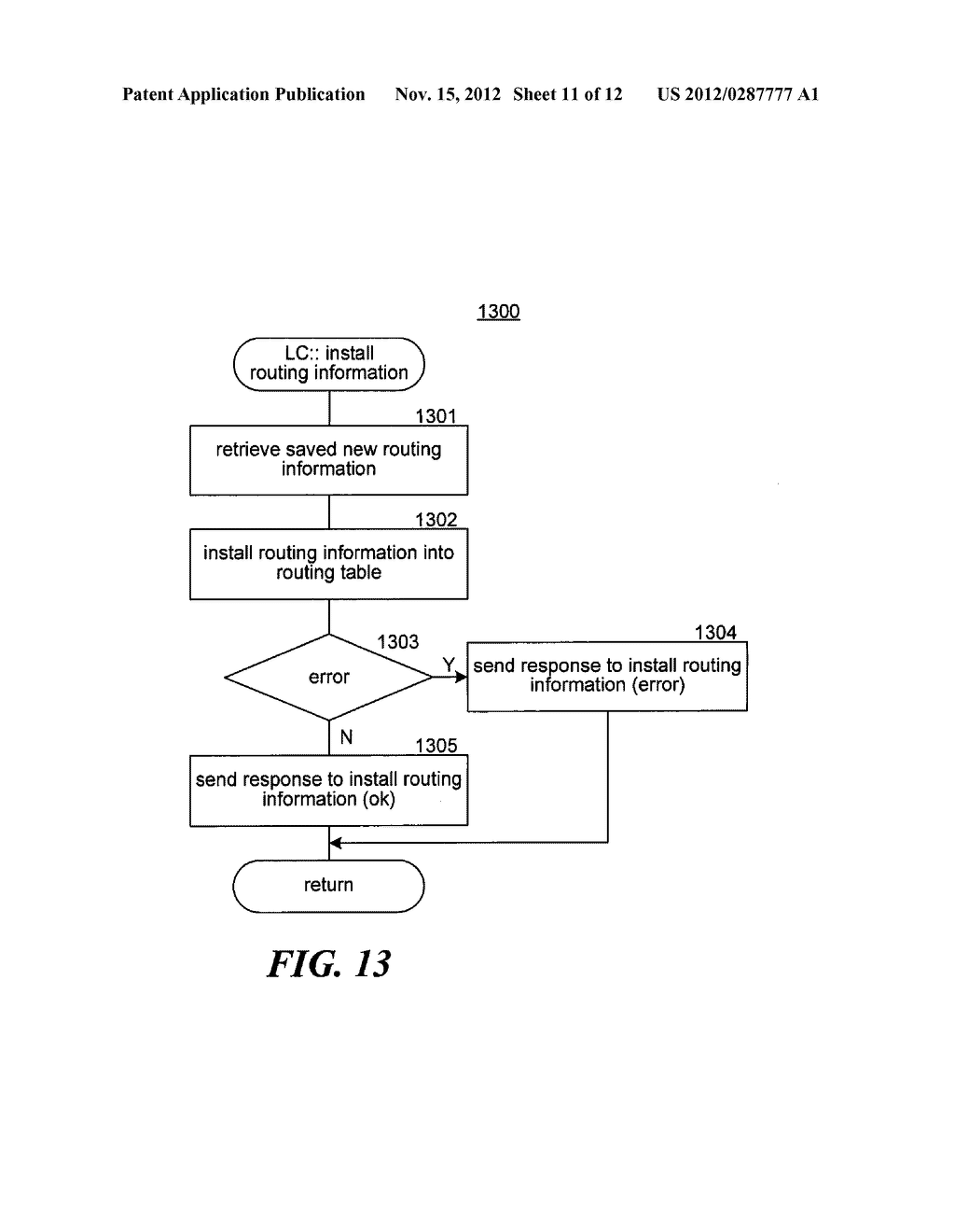 DYNAMICALLY UPDATING ROUTING INFORMATION WHILE AVOIDING DEADLOCKS AND     PRESERVING PACKET ORDER AFTER A LINK ERROR - diagram, schematic, and image 12