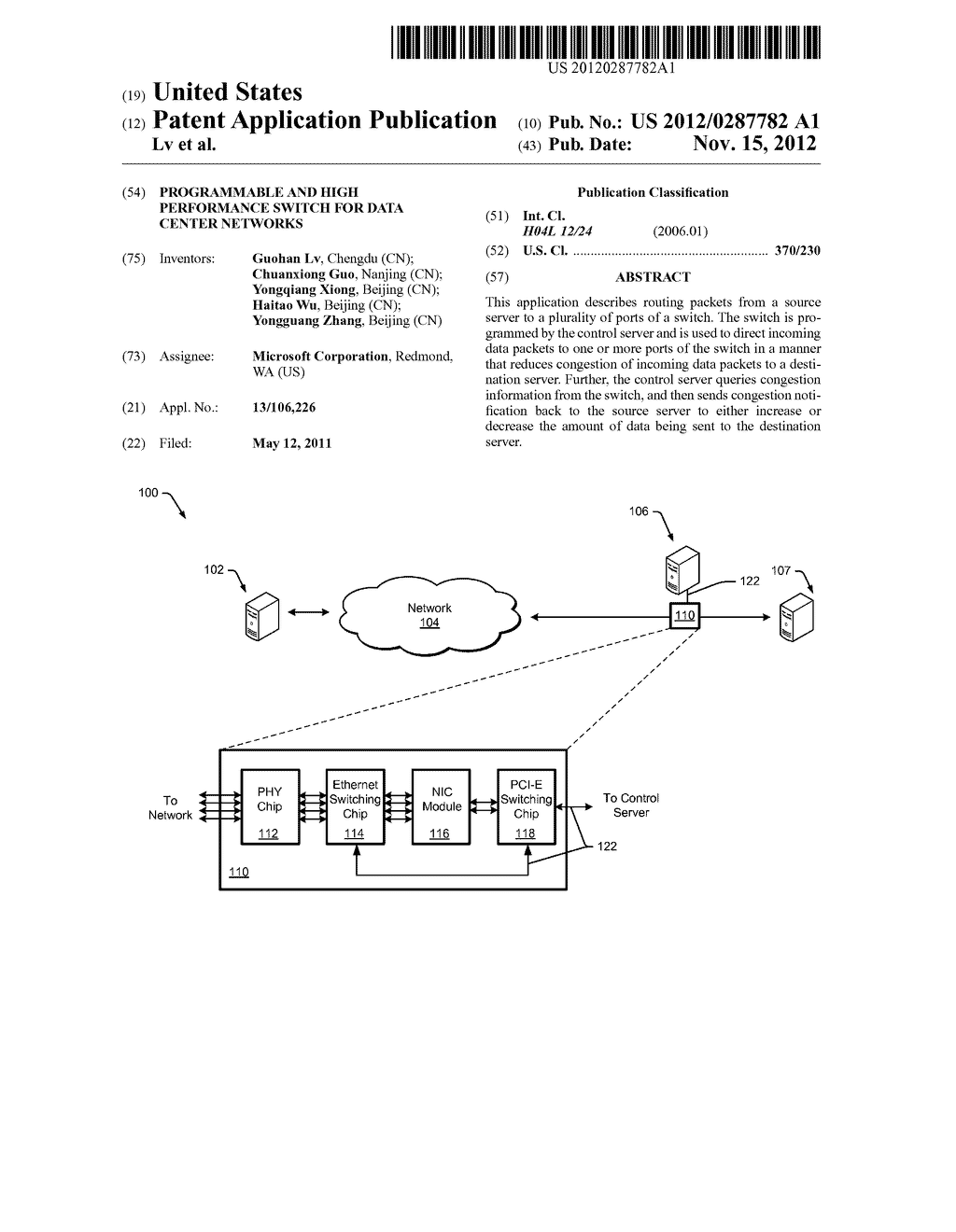 PROGRAMMABLE AND HIGH PERFORMANCE SWITCH FOR DATA CENTER NETWORKS - diagram, schematic, and image 01