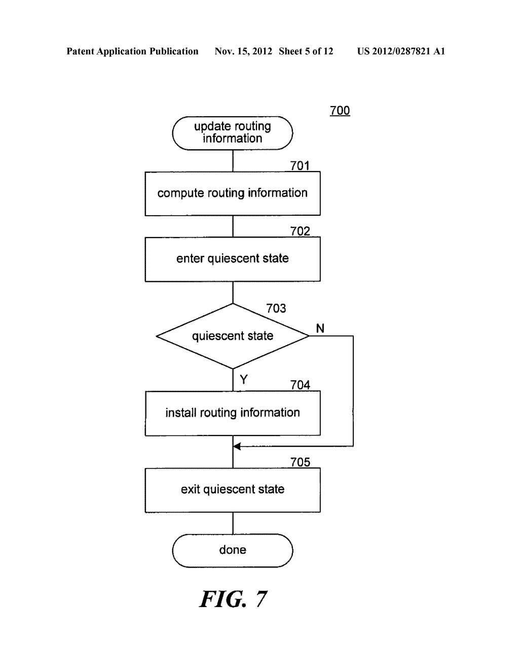 DYNAMICALLY UPDATING ROUTING INFORMATION WHILE AVOIDING DEADLOCKS AND     PRESERVING PACKET ORDER AFTER A CONFIGURATION CHANGE - diagram, schematic, and image 06