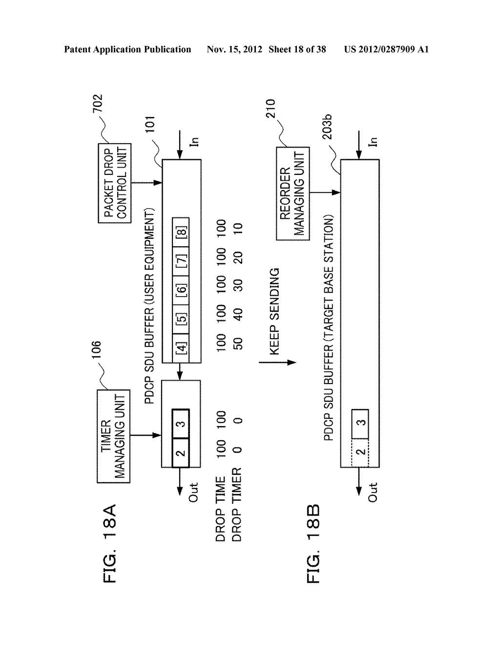 METHOD FOR DROPPING PACKET DATA, RADIO COMMUNICATION DEVICE, AND MOBILE     COMMUNICATION SYSTEM - diagram, schematic, and image 19