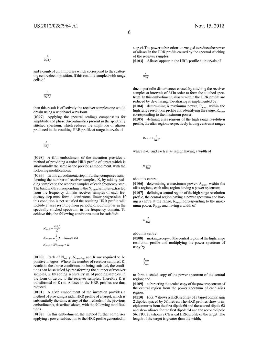 METHOD OF PROVIDING A RADAR HIGH RANGE RESOLUTION PROFILE - diagram, schematic, and image 13