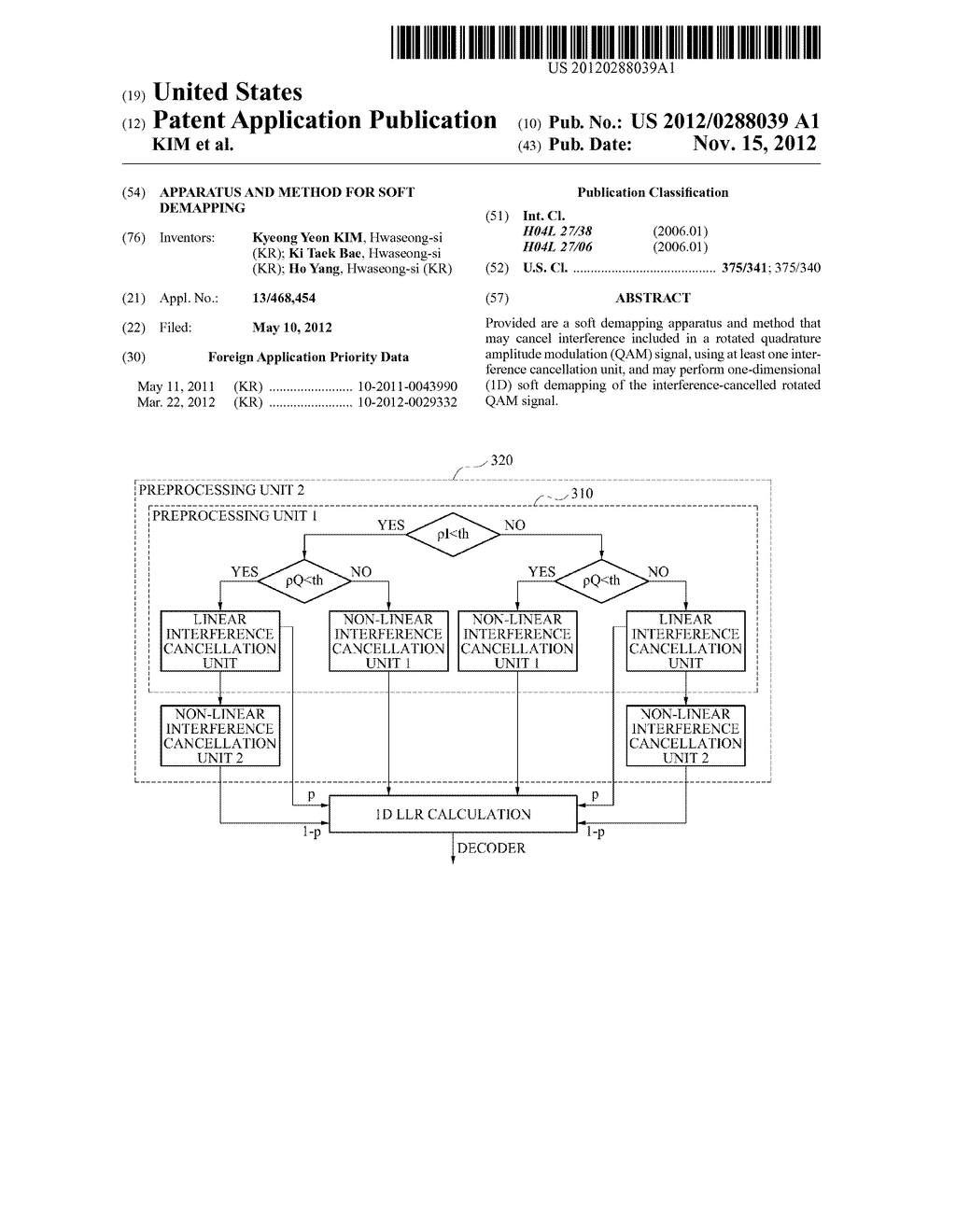 APPARATUS AND METHOD FOR SOFT DEMAPPING - diagram, schematic, and image 01