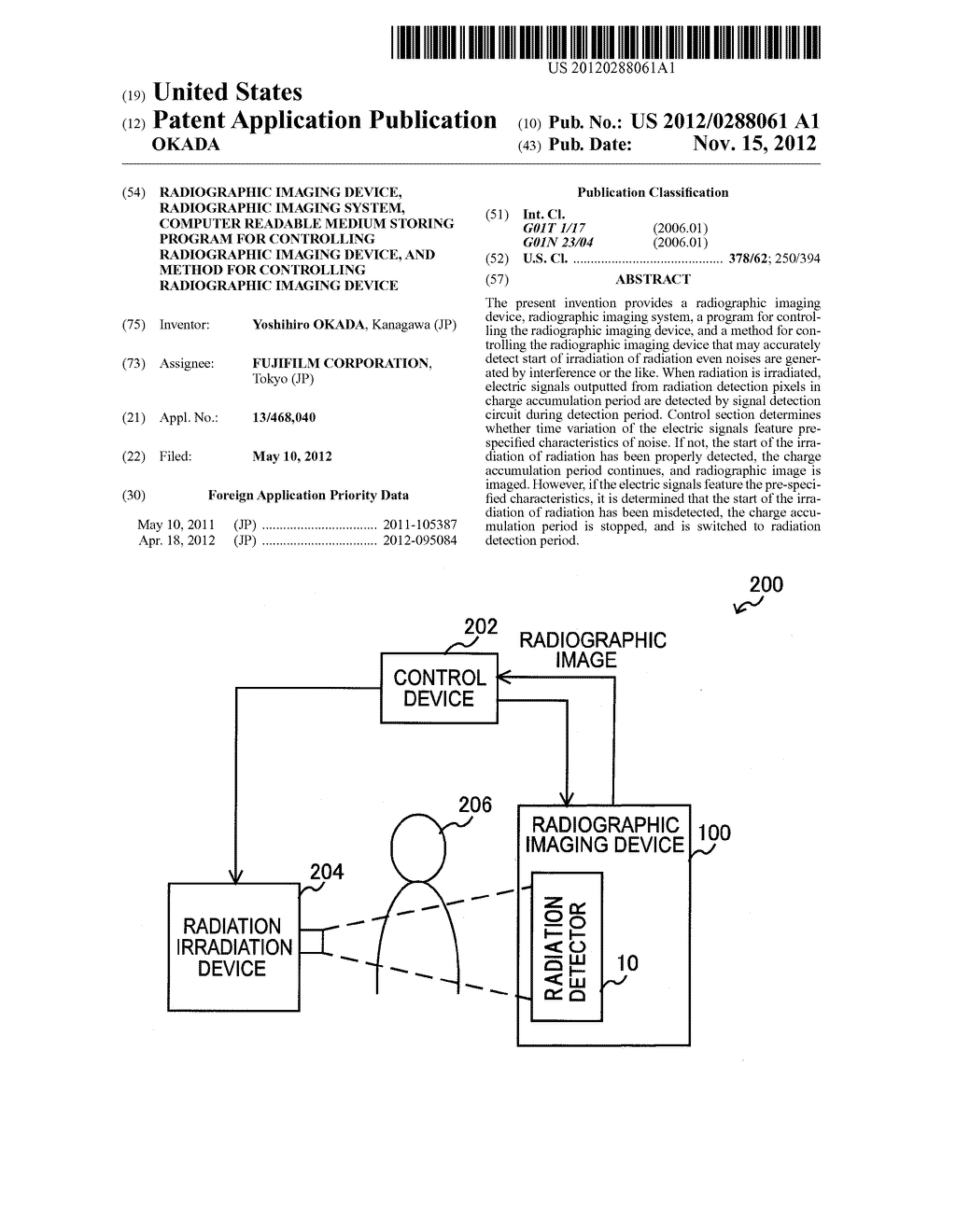 RADIOGRAPHIC IMAGING DEVICE, RADIOGRAPHIC IMAGING SYSTEM, COMPUTER     READABLE MEDIUM STORING PROGRAM FOR CONTROLLING RADIOGRAPHIC IMAGING     DEVICE, AND METHOD FOR CONTROLLING RADIOGRAPHIC IMAGING DEVICE - diagram, schematic, and image 01