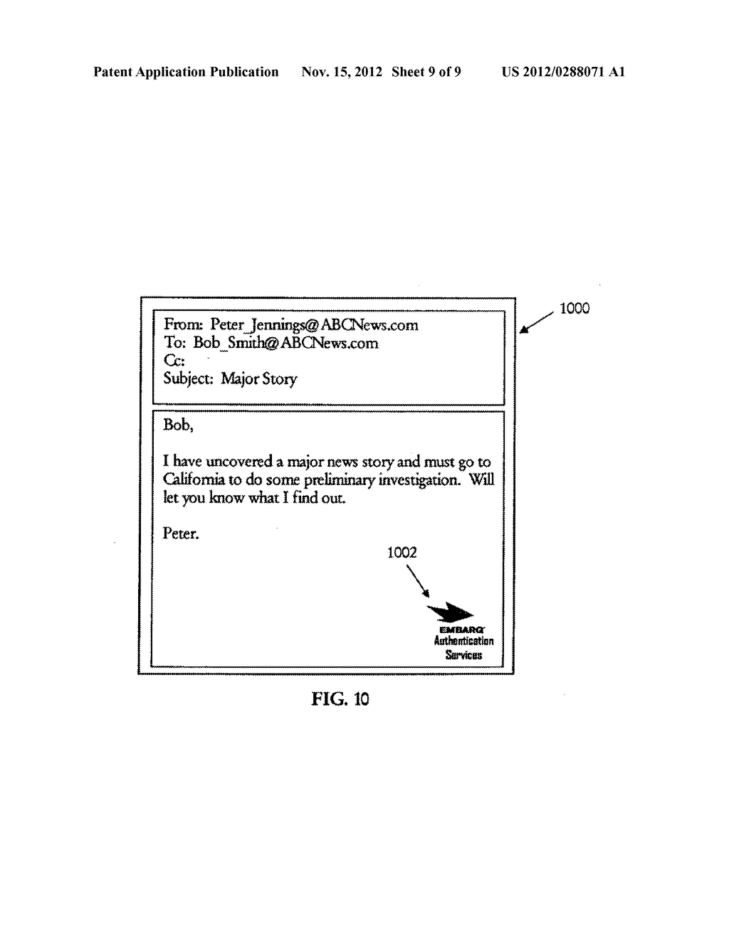 System and Method for Authenticating Users of Online Services - diagram, schematic, and image 10