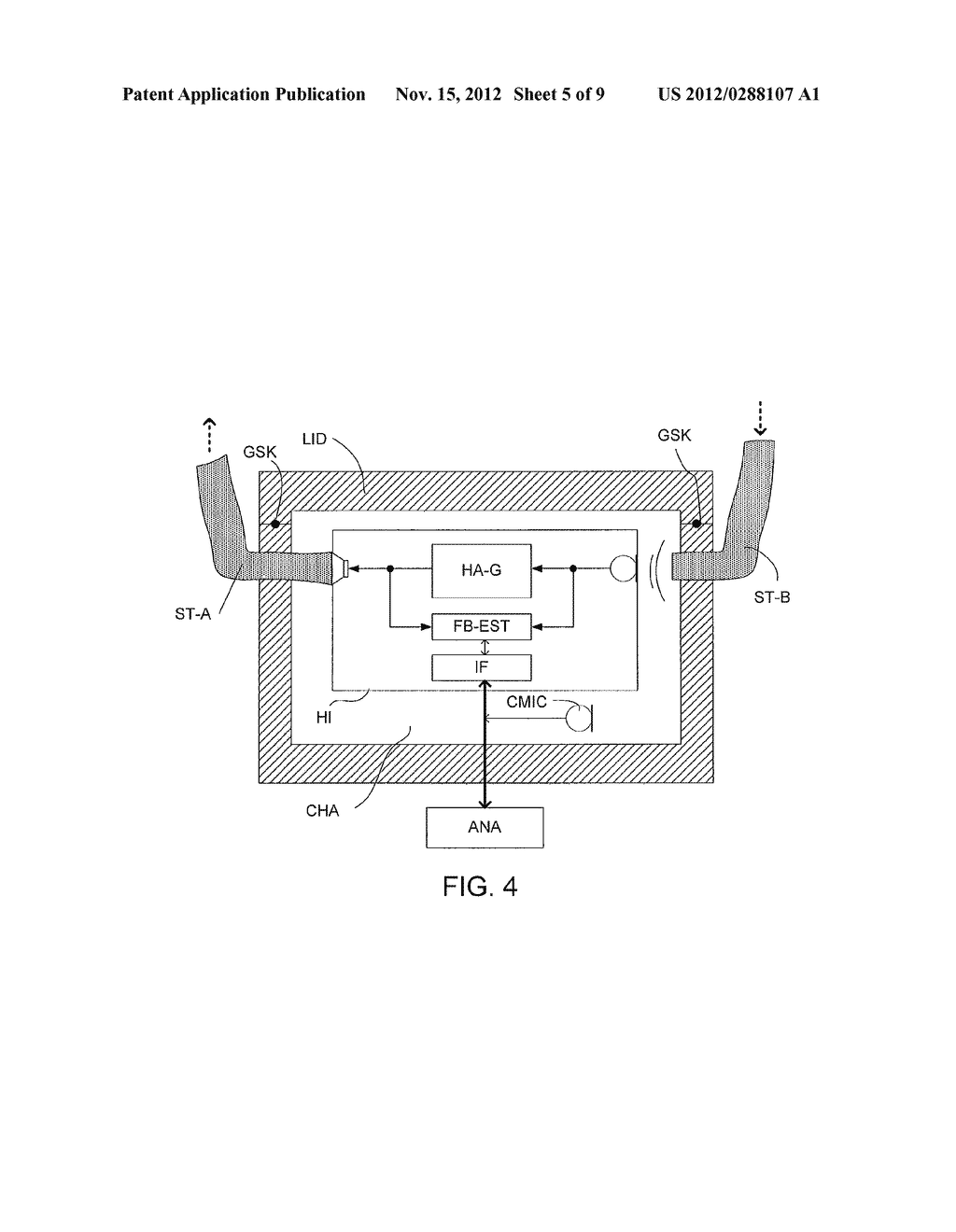 TEST SYSTEM FOR EVALUATING FEEDBACK PERFORMANCE OF A LISTENING DEVICE - diagram, schematic, and image 06